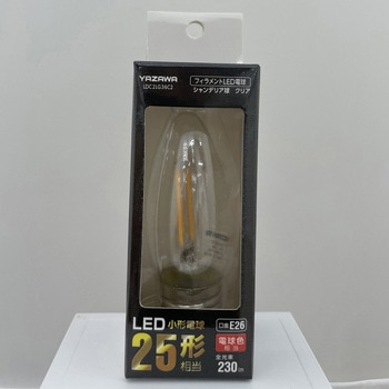 フィラメントLED シャンデリア形 ヤザワコーポレーション