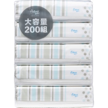 フルールドゥ200組ソフトパックティッシュ 丸紅フォレストリンクス