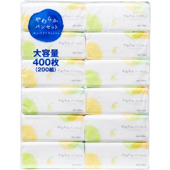 フルールドゥ200組コンパクトティッシュ 丸紅フォレストリンクス