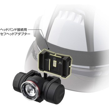 ヘッドライト セフヘッドライト KJM ブースト1000lm フラッド照射 内蔵充電池 タジマツール(TJMデザイン)