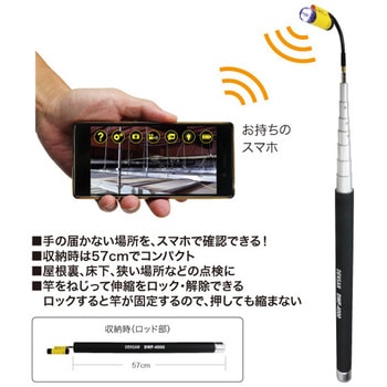 みるサーチミニ 4m伸縮ロッドセット DENSAN(デンサン/ジェフコム)