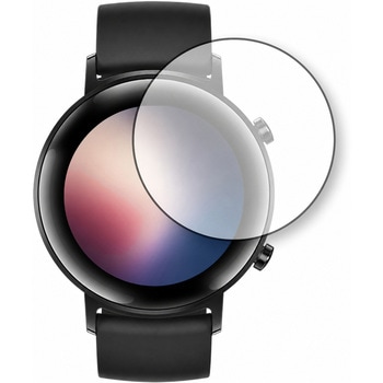 液晶保護フィルム HUAWEI WATCH GT 2 ( 42mm ) 対応 ブルーライトカット 反射防止 互換品 メディアカバーマーケット