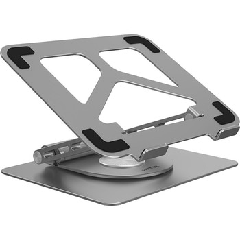 360° Rotating Laptop Stand with Hub(2xUSB3.0 + HDMI2.0 + Gigabit Ethernet + PD100W) UNITEK