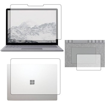 液晶保護フィルム Microsoft Surface laptop 3点セット 指紋防止 メディアフューチャー