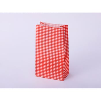 角底袋 ギンガムミニ赤 cotta