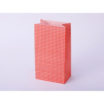 角底袋 ギンガムミニ赤 cotta