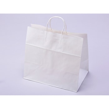 チャームバッグ 白無地 大 34-1 cotta