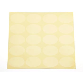 cotta 楕円 透明シール(印刷無し) cotta