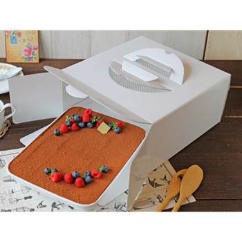 手提げフレッシュホワイト8号 (プレスコート)トレーなし cotta