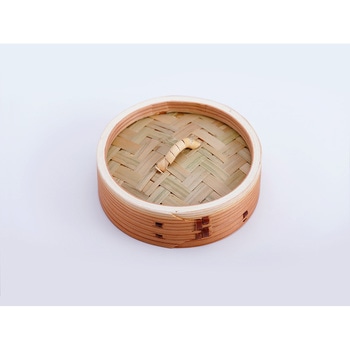 中華 セイロ 蓋(径10×H3cm) cotta