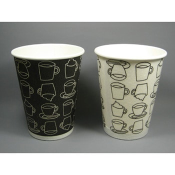 ホット用発泡断熱カップ カフェモダン(2色) 12オンス cotta