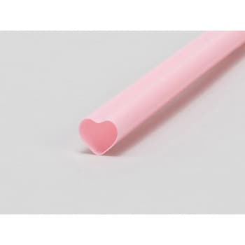 SHR-1021 ハート型ストロー(径10)ピンク(200本入) cotta
