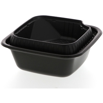 正角丼 中皿 黒 cotta