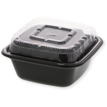 正角丼 中皿 黒 cotta