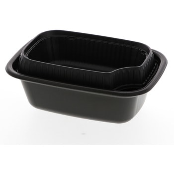 長角丼 中皿 黒 - cotta