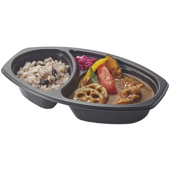 BFカレー内6 カレー容器 黒 本体 cotta
