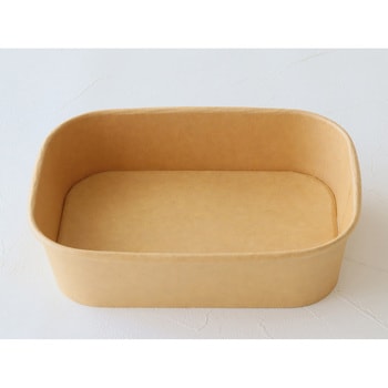 クラフトフードボックス レクタングル 580ml(本体) cotta