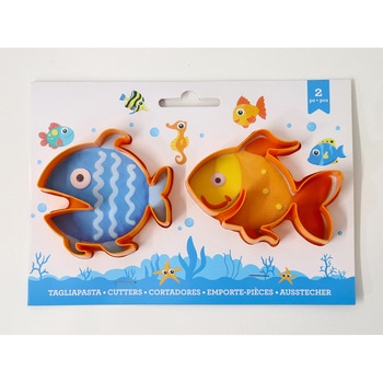 クッキー抜型 2個セット (さかな・金魚) cotta