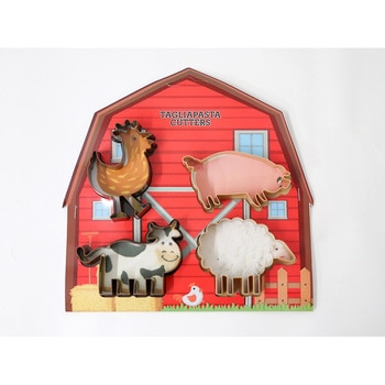 クッキー抜型 4個セット (にわとり・ぶた・うし・ひつじ) cotta