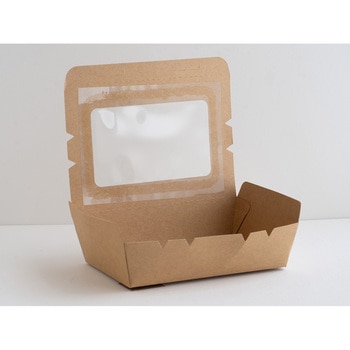 窓付きクラフトランチボックス XL cotta