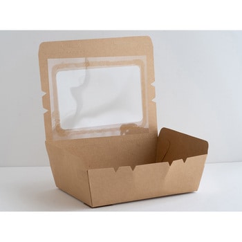 窓付きクラフトランチボックス XXL cotta