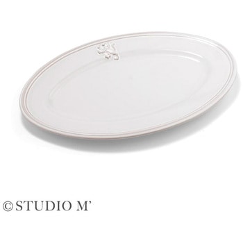 STUDIO M マルタ 230オーバルプレート ブラン cotta