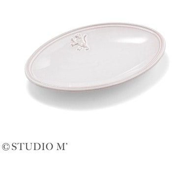 STUDIO M マルタ 130オーバルプレート ブラン cotta
