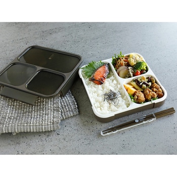 薄型弁当箱 抗菌フードマン 800 アッシュブラウン cotta