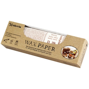 WP3400 ワックスペーパー ロゴ 218×250(50枚入) cotta