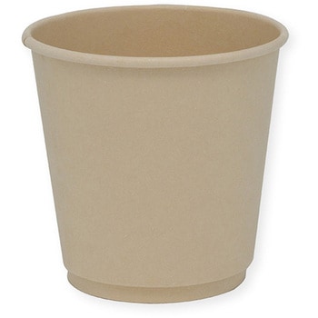 バガス二重断熱カップ PLAコート 8オンス(240ml) 80mm口径 cotta