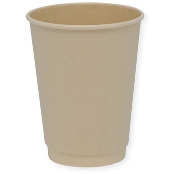 バガス二重断熱カップ PLAコート 12オンス(360ml) 90mm口径 cotta