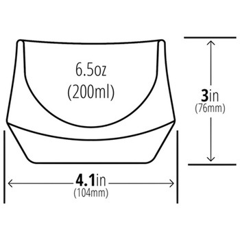 IMAGINEミルクガラス 6．5オンス(200ml) 2個セット cotta