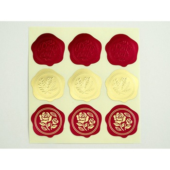 cotta シーリングスタンプ風シール(3柄×3片) - cotta