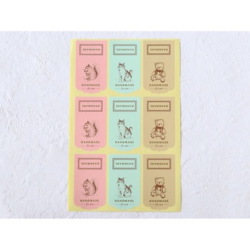 cotta ヘッダーシール アンティークアニマル mini (9片) cotta