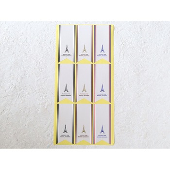 cotta 帯シール エッフェル塔 (3色×3片) cotta