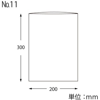 ポリ袋 ボードンパック#25穴なし No.11(11号) cotta