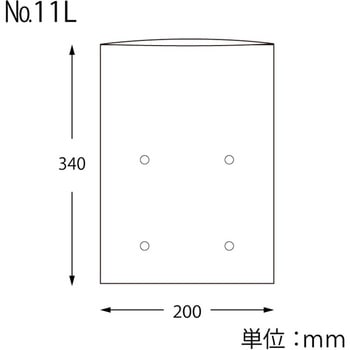 ポリ袋 ボードンパック#20穴ありタイプ No.11L - cotta