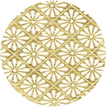 和風ギフトシール 菊菱文様 金(32片) cotta