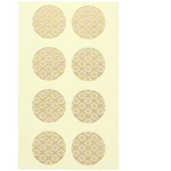 和風ギフトシール 菊菱文様 金(32片) cotta