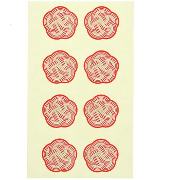 和風ギフトシール 梅結び 金(32片) cotta