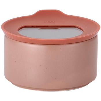 FIKAONE 陶磁器製食品保存容器 200ml ローズピンク cotta