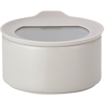 FIKAONE 陶磁器製食品保存容器 420ml ストーンホワイト - cotta