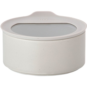 FIKAONE 陶磁器製食品保存容器 600ml ストーンホワイト cotta