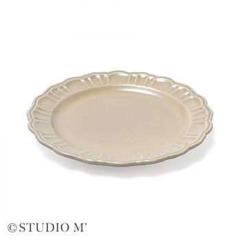 STUDIO M ポンポネ 200プレート ライトグレー cotta