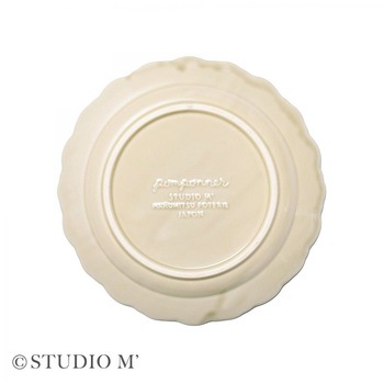 STUDIO M ポンポネ 200プレート ライトグレー cotta