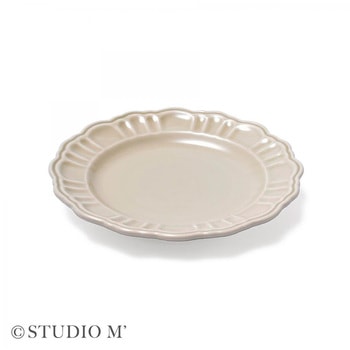 STUDIO M ポンポネ 150プレート ライトグレー cotta