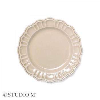STUDIO M ポンポネ 150プレート ライトグレー cotta