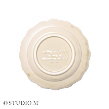 STUDIO M ポンポネ 150プレート ライトグレー cotta