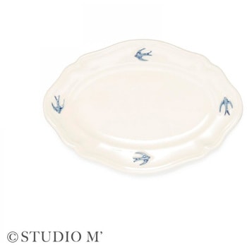 STUDIO M アーリーバード オーバルプレート S cotta