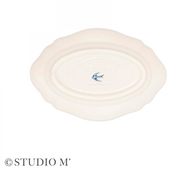 STUDIO M アーリーバード オーバルプレート S cotta